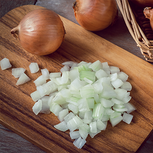 Chopped Yellow Onions