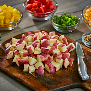 Quartered Red Potatoes